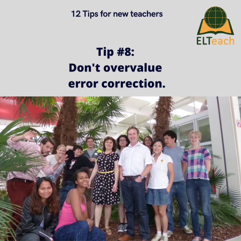 ELTeaching Tip: don’t overvalue error correction